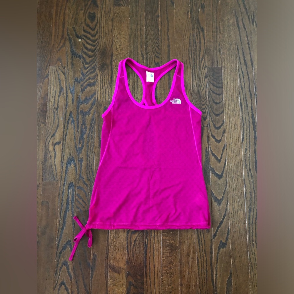 The North Face Women’s S Magenta Mesh Racerback Tank w/Drawstring Waistband